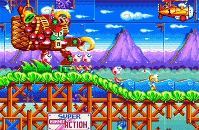 Игра Dynamite Headdy Сега