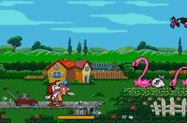 Игра Ren and Stimpy Show Сега