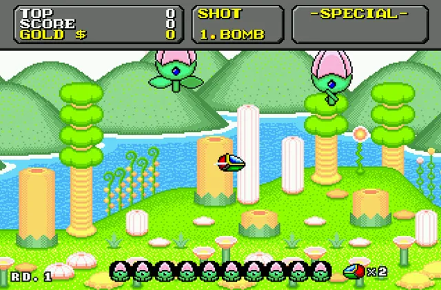 Играть онлайн в Super Fantasy Zone Сега