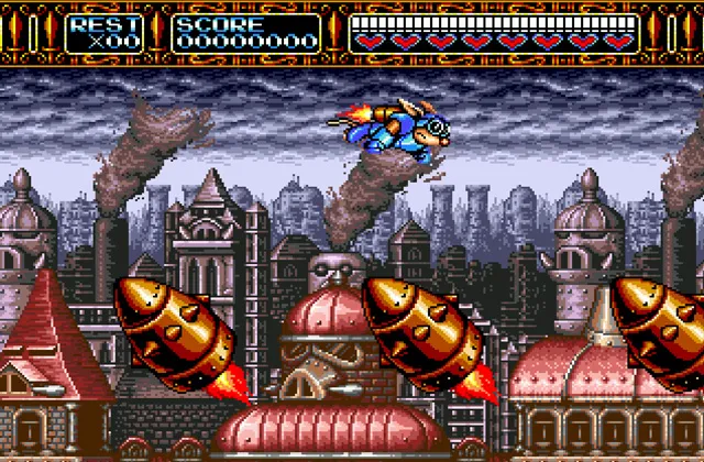 Играть онлайн в Rocket Knight Adventures Сега