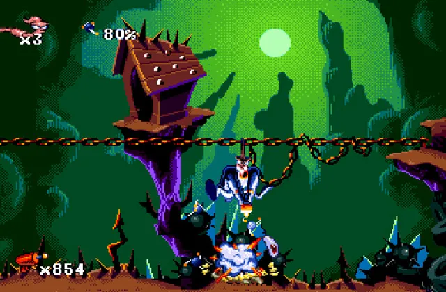 Играть онлайн в Earthworm Jim Сега
