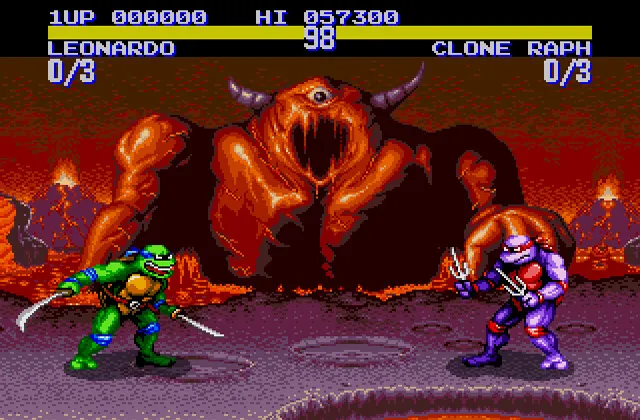 Игра Teenage Mutant Ninja Turtles — Tournament Fighters Сега