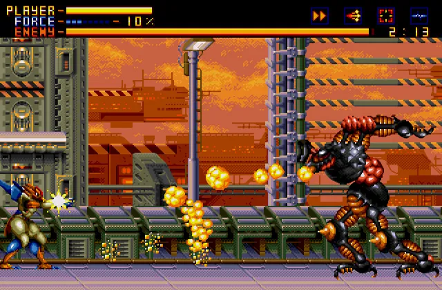 Играть онлайн в Alien Soldier Сега