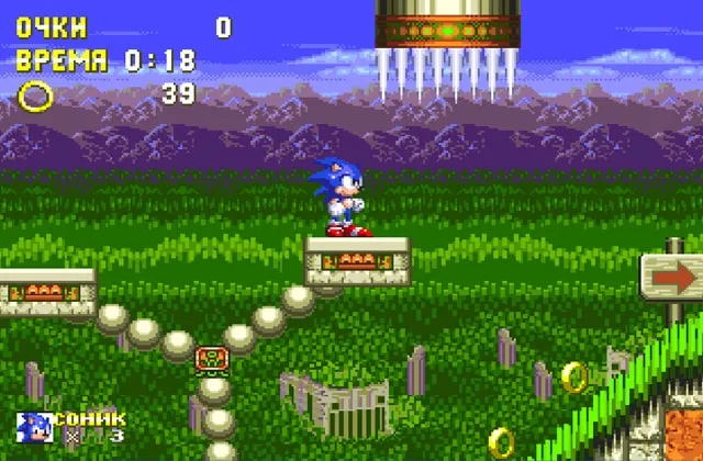 Игра Sonic The Hedgehog 3 Сега