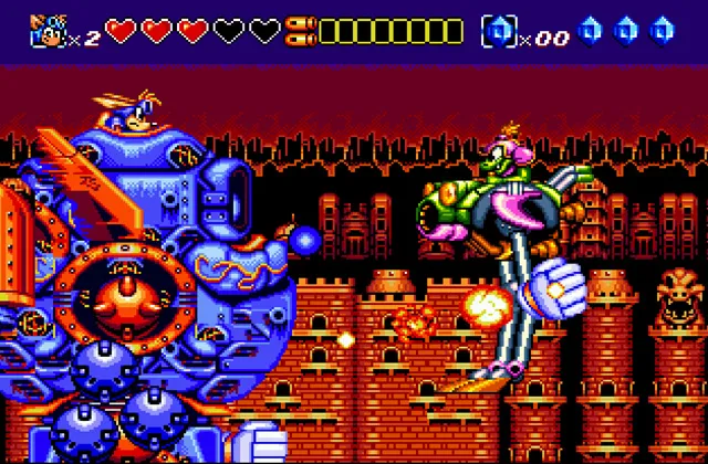 Игра Sparkster: Rocket Knight Adventures 2 Сега