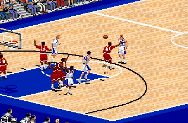Играть онлайн в Coach K College Basketball Сега