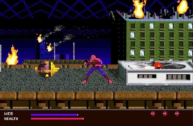 Игра The Amazing Spider-Man: Web of Fire Сега