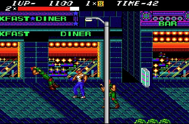 Играть онлайн в Streets of Rage Сега
