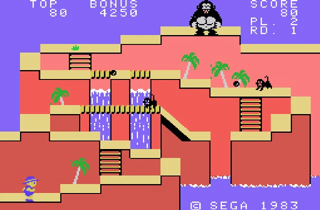 Играть онлайн в Congo Bongo (SG-1000) Сега